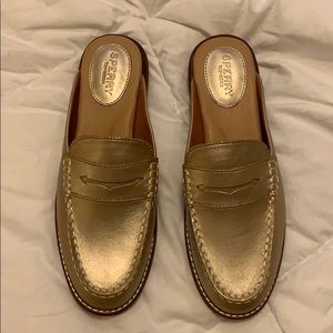 Sperry Top Sider Gold Mules